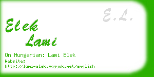 elek lami business card